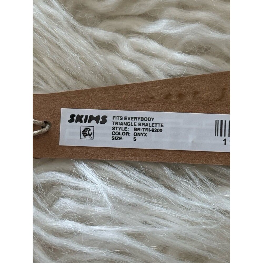 Skims Fits Everybody Triangle Bralette Onyx Size Small - Picture 8 of 8